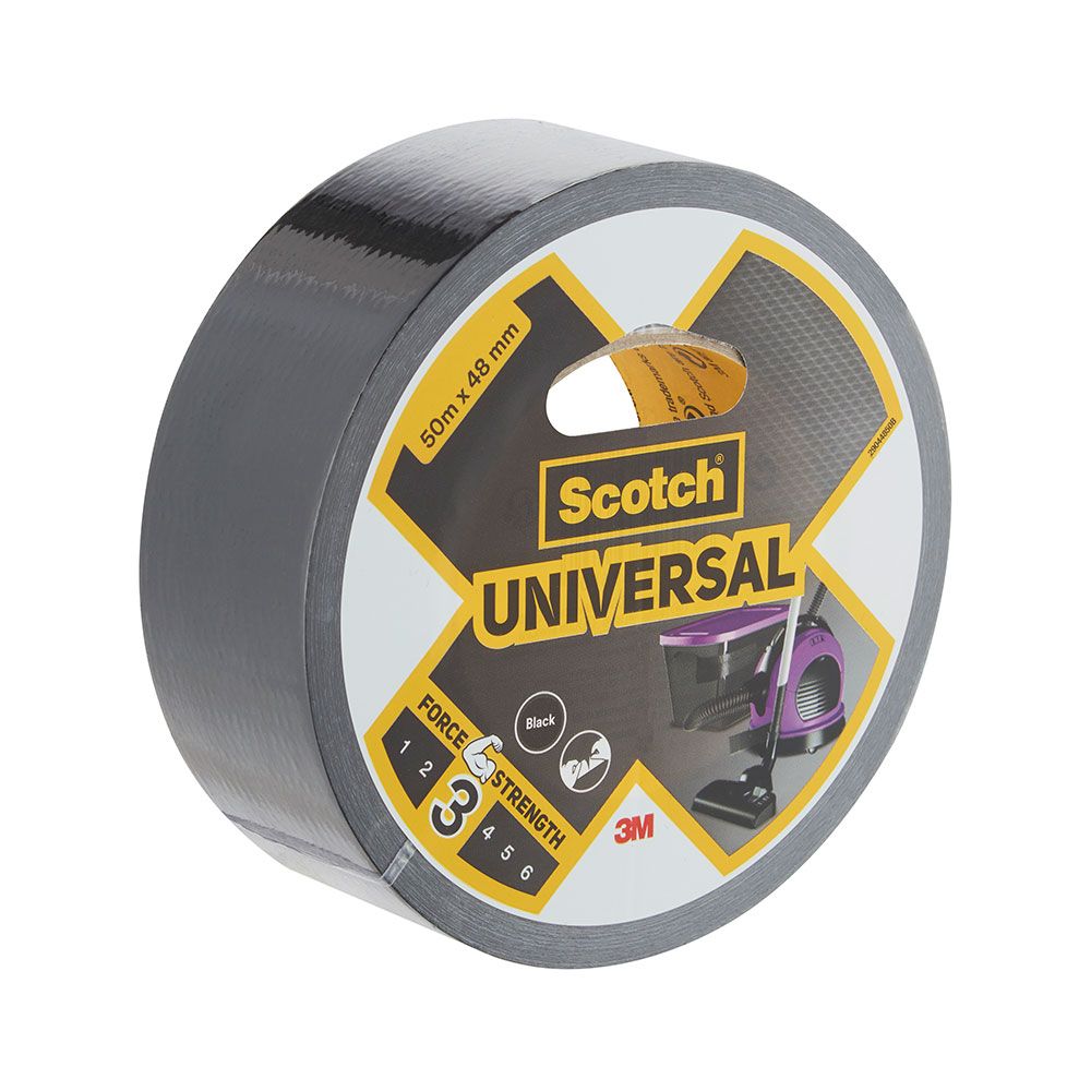 CINTA AMERICANA UNIVERSAL 3 - NEGRA 48 mm x 50 m