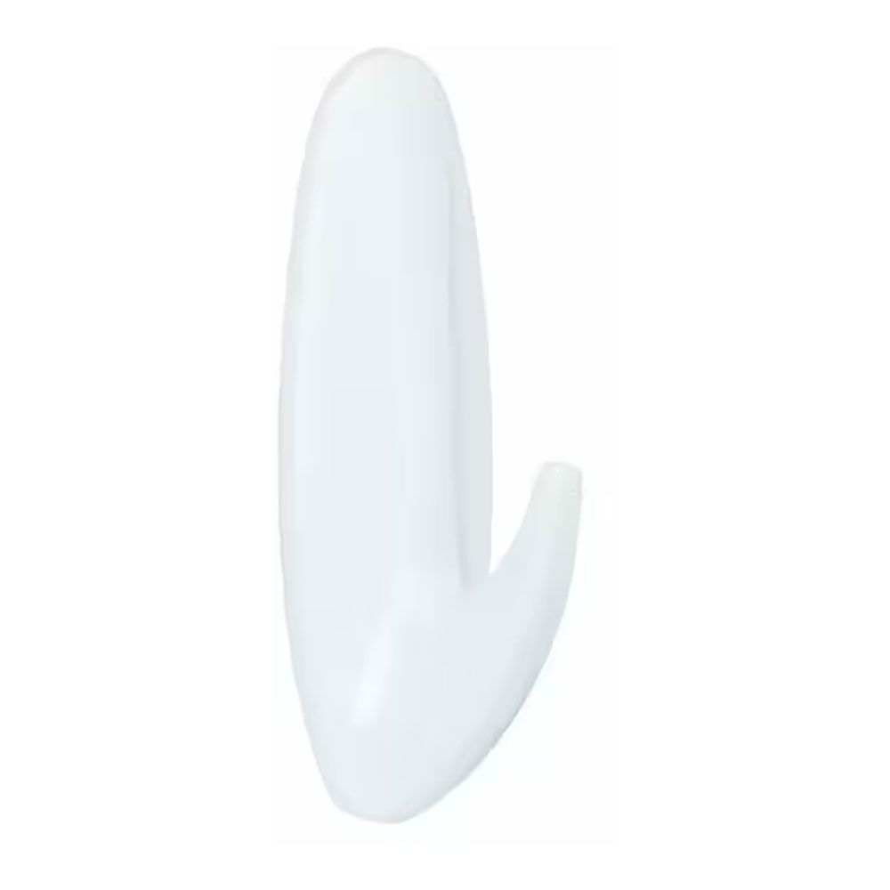 COMMAND GANCHO DE DISEÑO PARA BAÑO, GRANDE, 1 ud + 2 TIRAS, CARGA MÁX 2,2 kg