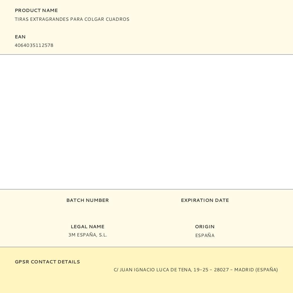 COMMAND TIRAS EXTRAGRANDES PARA COLGAR CUADROS gallery 2