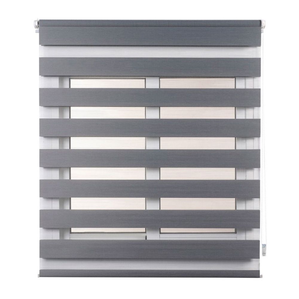 ESTOR ENROLLABLE CLIP & FIX, NOCHE & DIA, PLATA 120 x 180 cm gallery 0