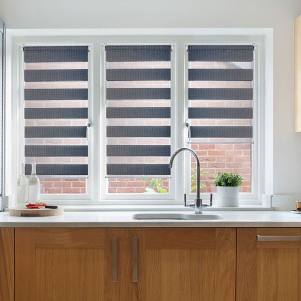 ESTOR ENROLLABLE CLIP & FIX, NOCHE & DIA, PLATA 120 x 180 cm gallery 4