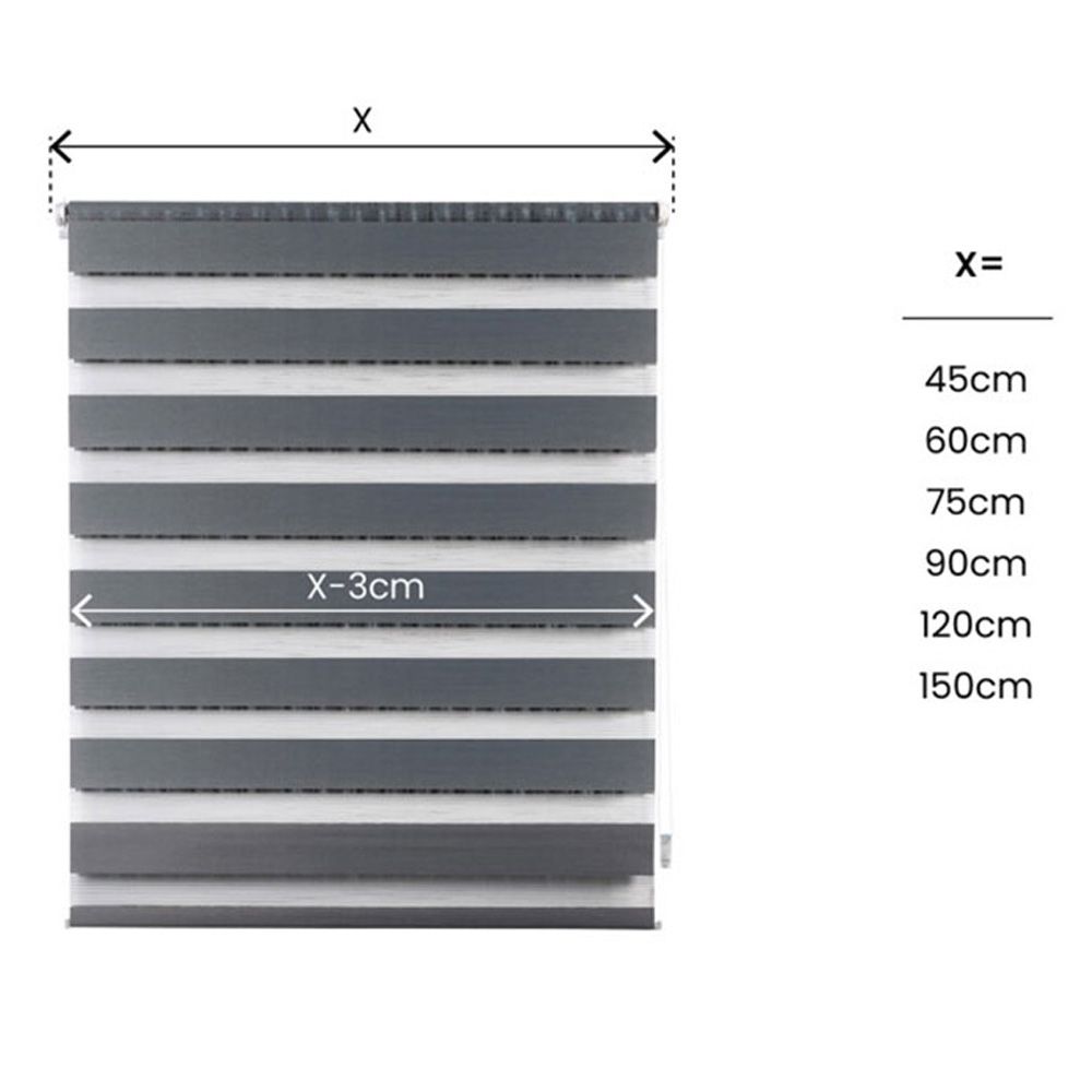 ESTOR ENROLLABLE CLIP & FIX, NOCHE & DIA, PLATA 120 x 180 cm gallery 5