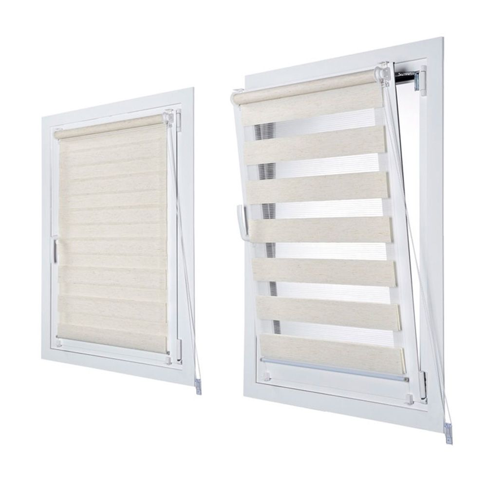 ESTOR ENROLLABLE CLIP & FIX, NOCHE & DIA, LINO 150 x 180 cm gallery 1