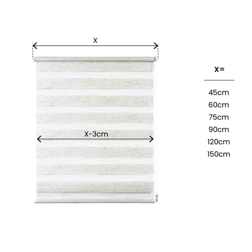 ESTOR ENROLLABLE CLIP & FIX, NOCHE & DIA, LINO 150 x 180 cm gallery 5