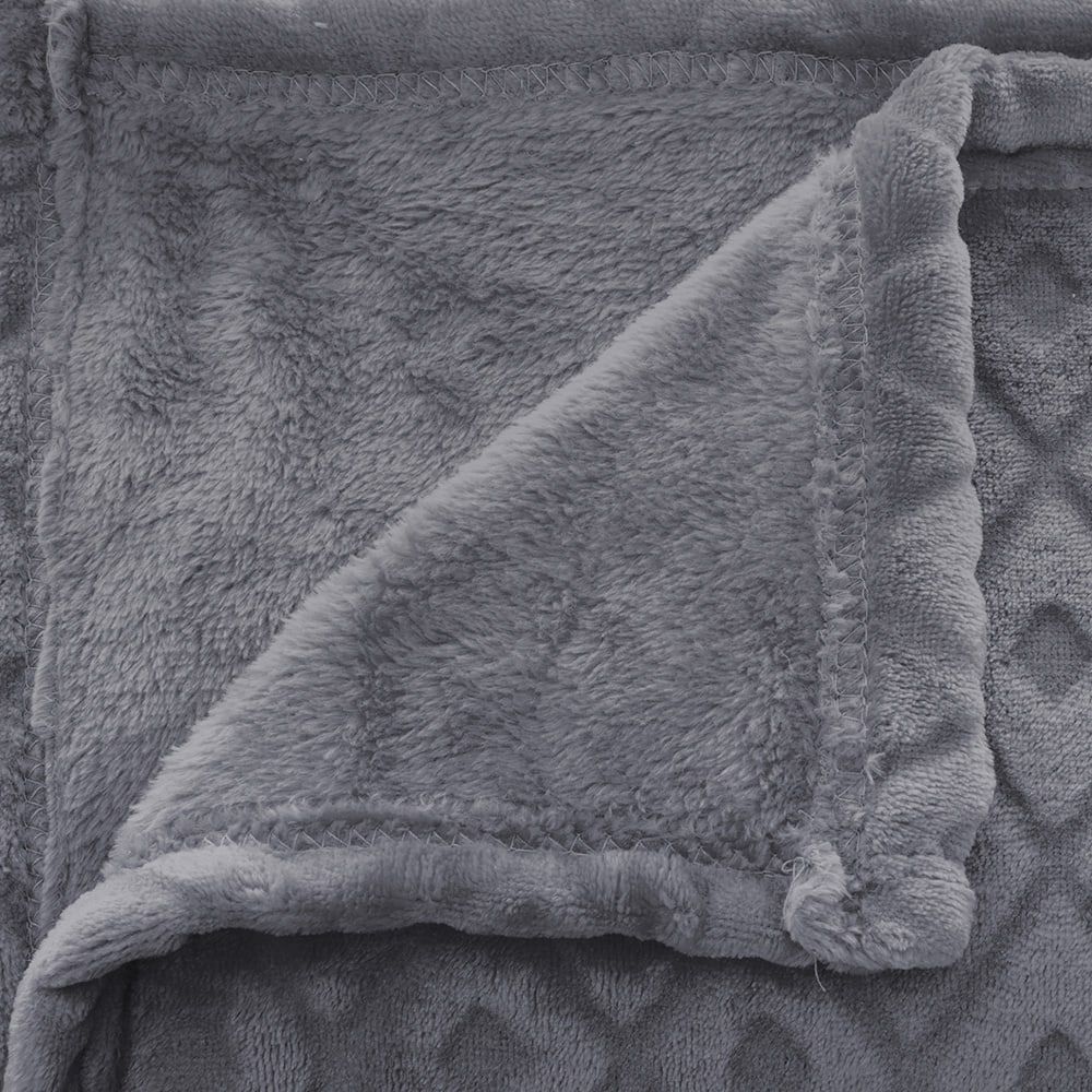 PLAID/MANTA MODELO WINTER RHOMBUS COLOR GRIS 230 x 180 cm gallery 0