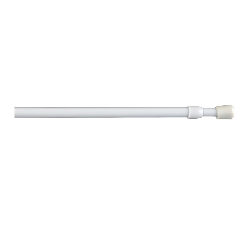 PORTAVISILLO EXTENSIBLE A PRESIÓN ROSCA BLANCO, Ø0,8 x 50 - 85 cm, 2 uds
