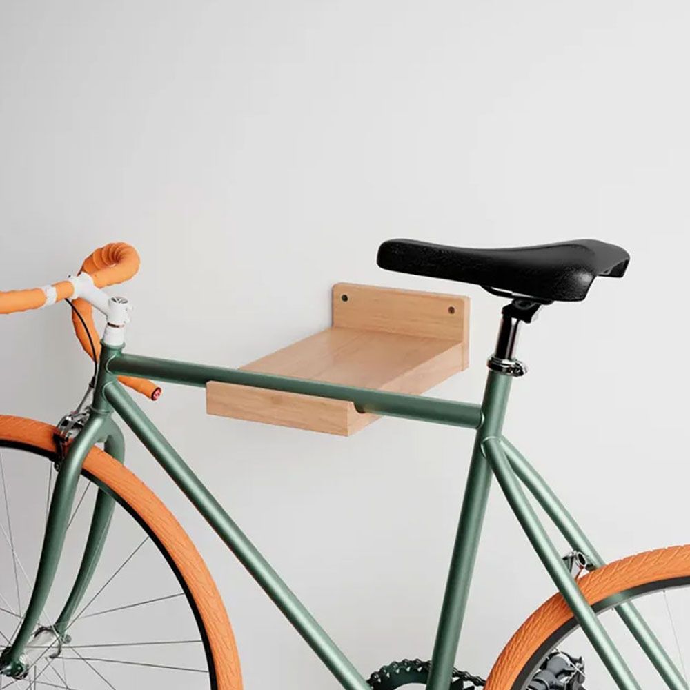 SOPORTE FIJO BICICLETA DE HAYA LACADO MATE gallery 0