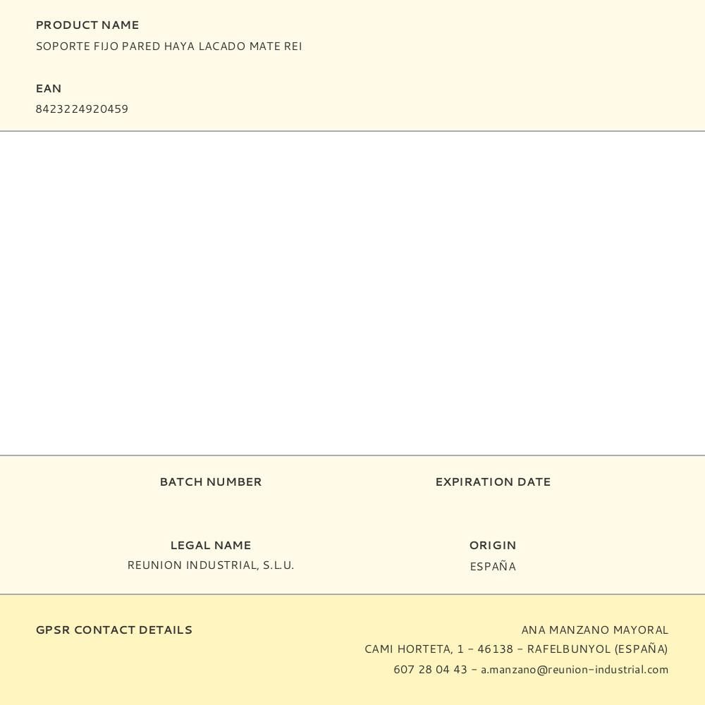 SOPORTE FIJO BICICLETA DE HAYA LACADO MATE gallery 3