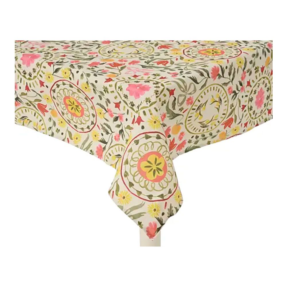 MANTEL DE POLIÉSTER Y ALGODÓN, DISEÑO DE FLORES, MODELOS VARIADOS, 140 x 250 cm gallery 1