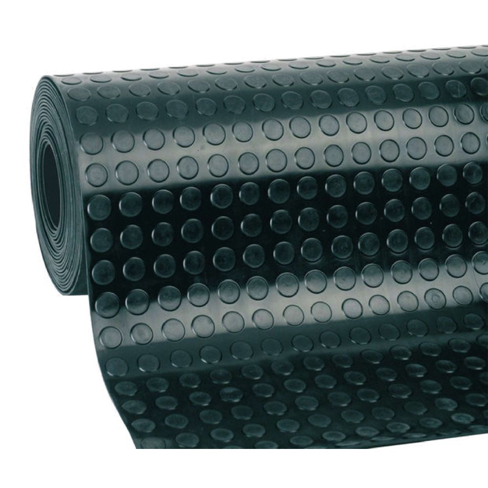 ALFOMBRA CAUCHO-GOMA CÍRCULOS 1 x 10 m