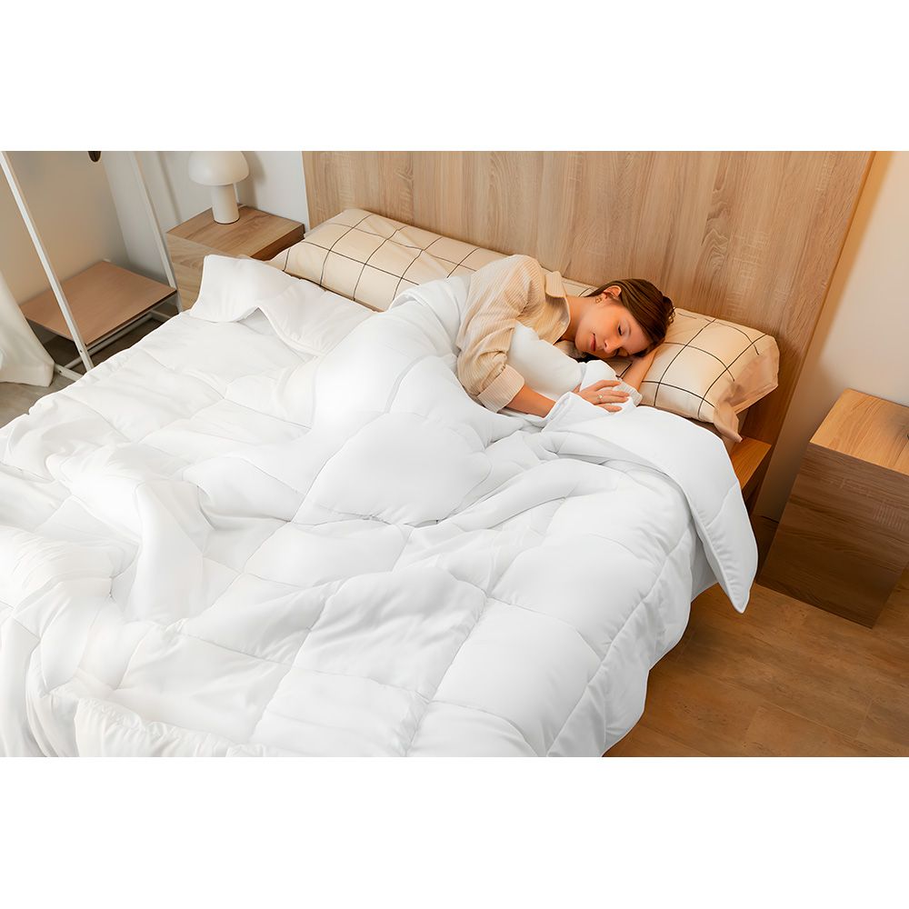 EDREDÓN RELLENO NÓRDICO NALUI WARMY E200 BLANCO 260 x 240 cm gallery 0