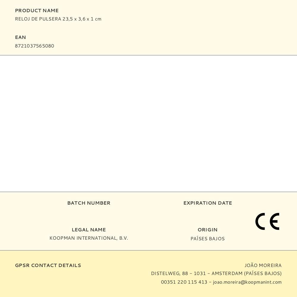 RELOJ DE PULSERA, MODELOS/COLORES VARIADOS, 23,5 x 3,6 x 1 cm gallery 0