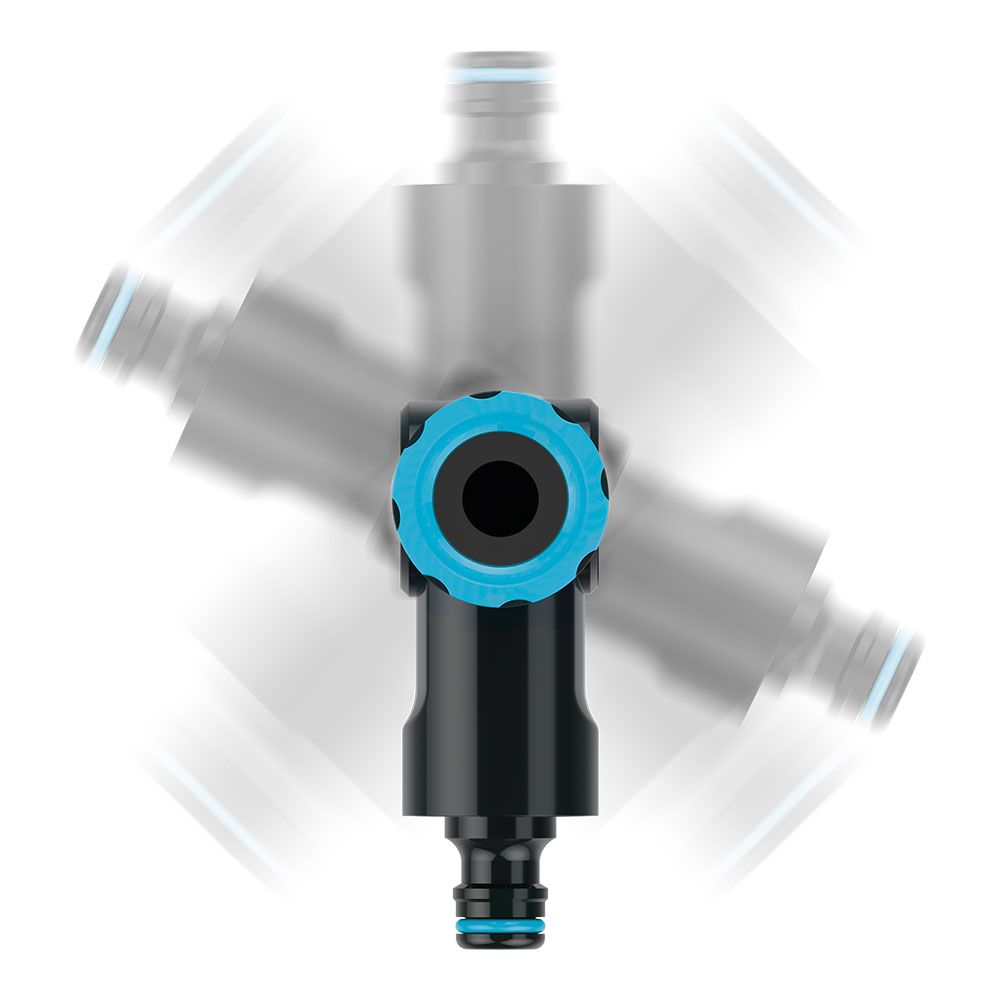 CONECTOR ANGULAR MULTIUSOS CON ROSCA HEMBRA ENERGO 6 bar, ½ pulg - ¾ pulg - 1 pulg, BLISTER gallery 1