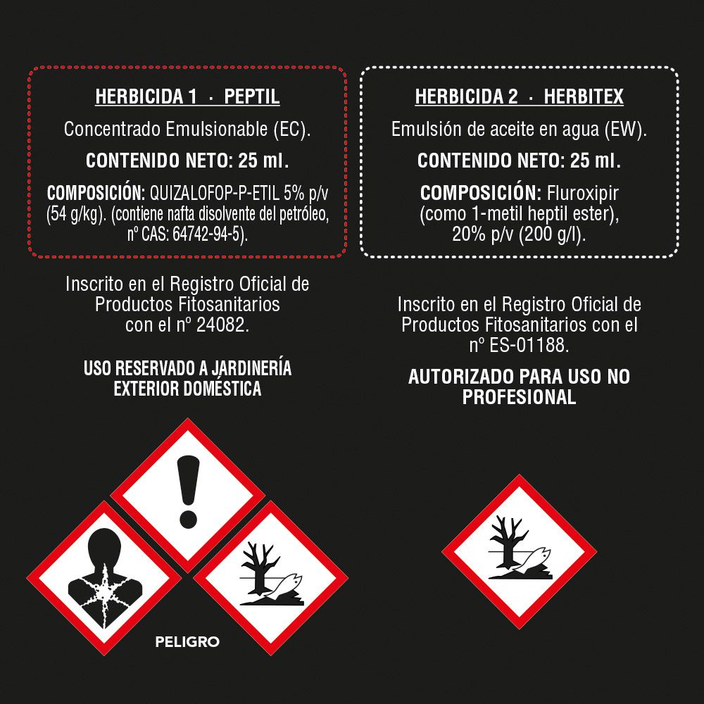 HERBICIDA TOTAL SISTÉMICO DUOPACK 25 ml + 25 ml gallery 1