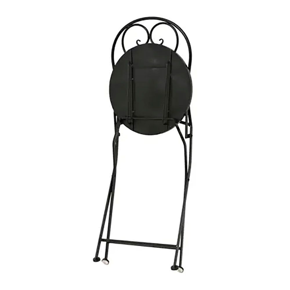 SILLA METÁLICA/MOSAICO PLEGABLE ATENAS COLOR NEGRO PARA EXTERIOR Ø39 x 52 x 92,5 cm gallery 0