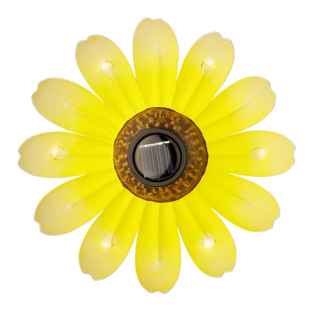 FIGURA SOLAR METÁLICA CON FORMA DE FLOR COLORES SURTIDOS Ø14 x 4 cm gallery 3
