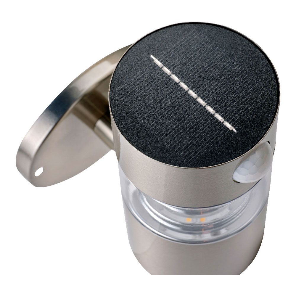 LUZ SOLAR DE PARED INOX 15-150lm LUZ CALIDA Ø12x16cm LUMINEO gallery 0