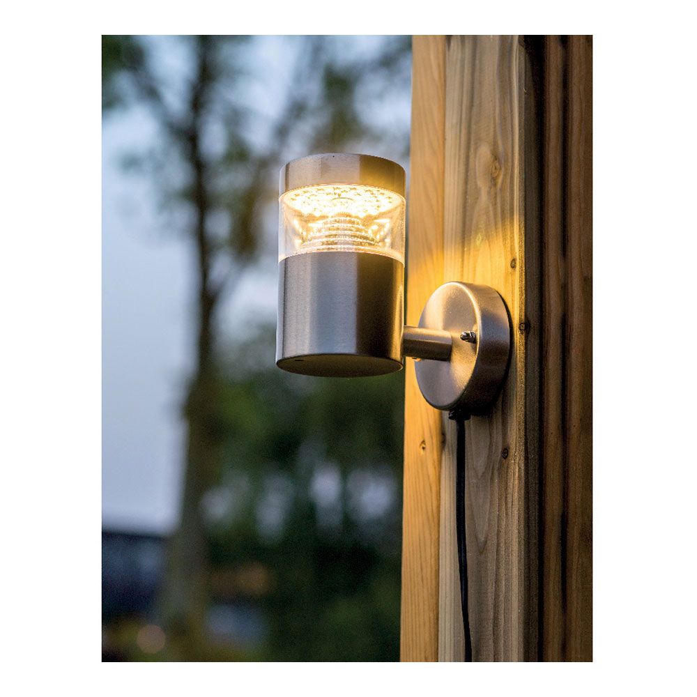 LUZ SOLAR DE PARED INOX 15-150lm LUZ CALIDA Ø12x16cm LUMINEO gallery 1