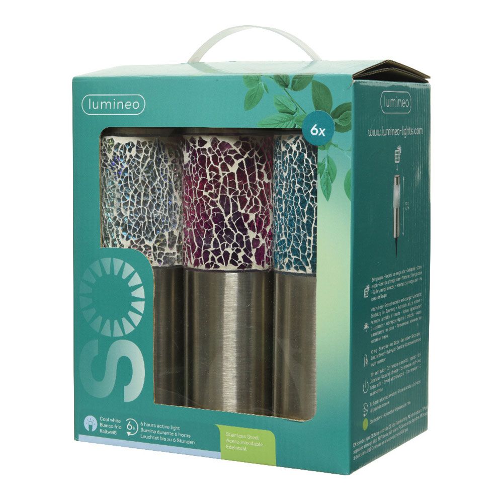 BALIZA SOLAR MODELO GAUDI 22 x 6 cm COLORES SURTIDOS, 6 unidades gallery 0