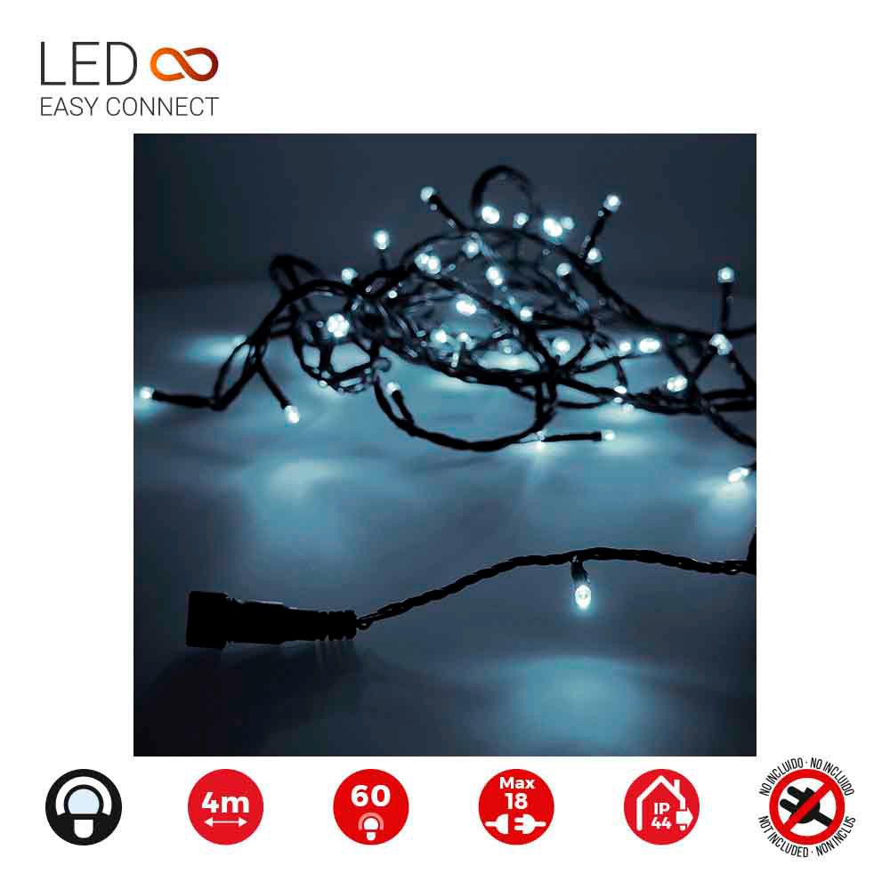 GUIRNALDA EASY-CONNECT 4m 60 LEDS BLANCO FRIO IP44 30V (IP44 INTERIOR-EXTERIOR) TOTAL 1,08W gallery 0