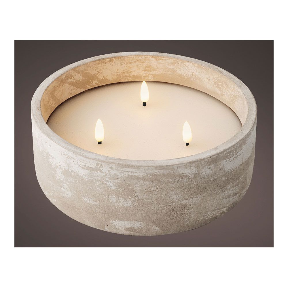 VELA DE CERA 3 LEDS 28 x 8 cm gallery 0