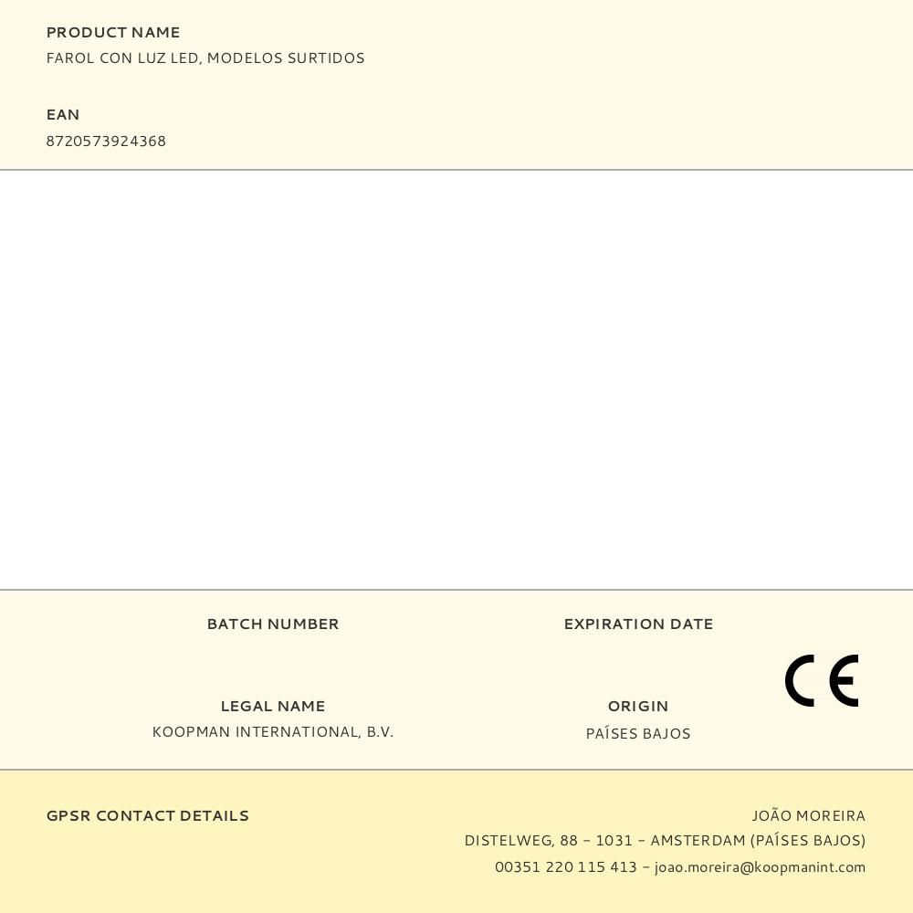 FAROL CON LUZ LED, MODELOS SURTIDOS gallery 0