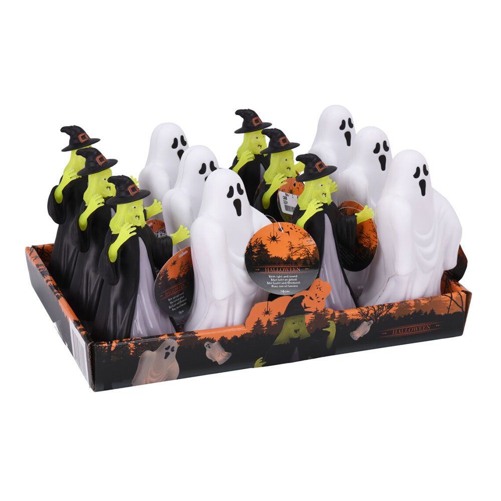 FIGURA HALLOWEEN CON LED Y SONIDO, MODELOS VARIADOS, 14 cm gallery 0