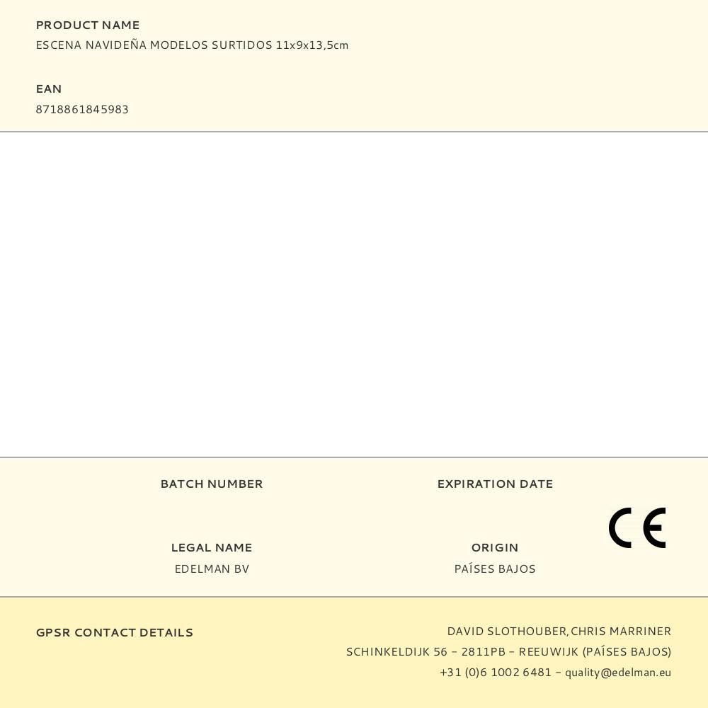 ESCENA NAVIDEÑA MODELOS SURTIDOS 11x9x13,5cm gallery 0