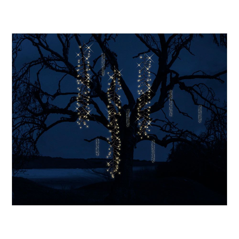 CORTINA CASCADA PARA ÁRBOL, MULTIFUNCIÓN, LUZ CÁLIDA, 480 LEDS, EXTERIOR, 2m gallery 0