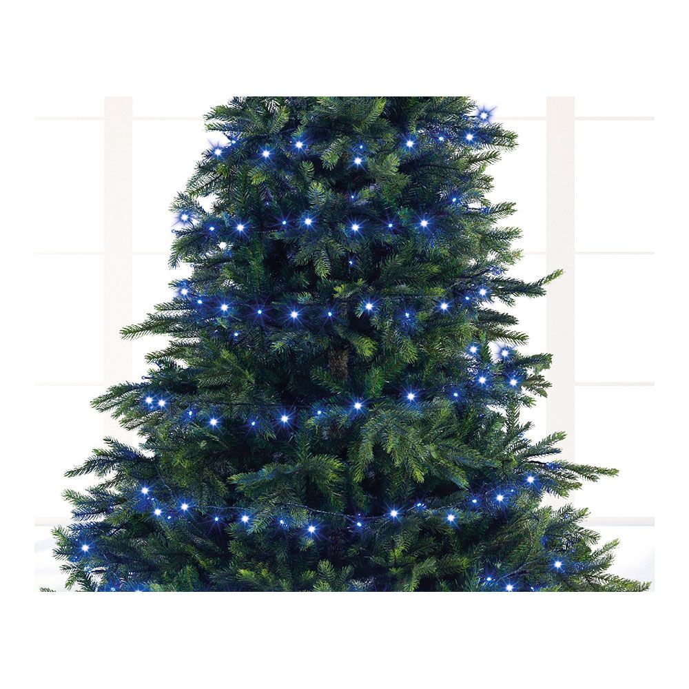 GUIRNALDA LED COMPACT 750 LEDS PARPADEANTE COLORES BLANCO, AZUL Y TURQUESA CABLE VERDE 21 m gallery 0