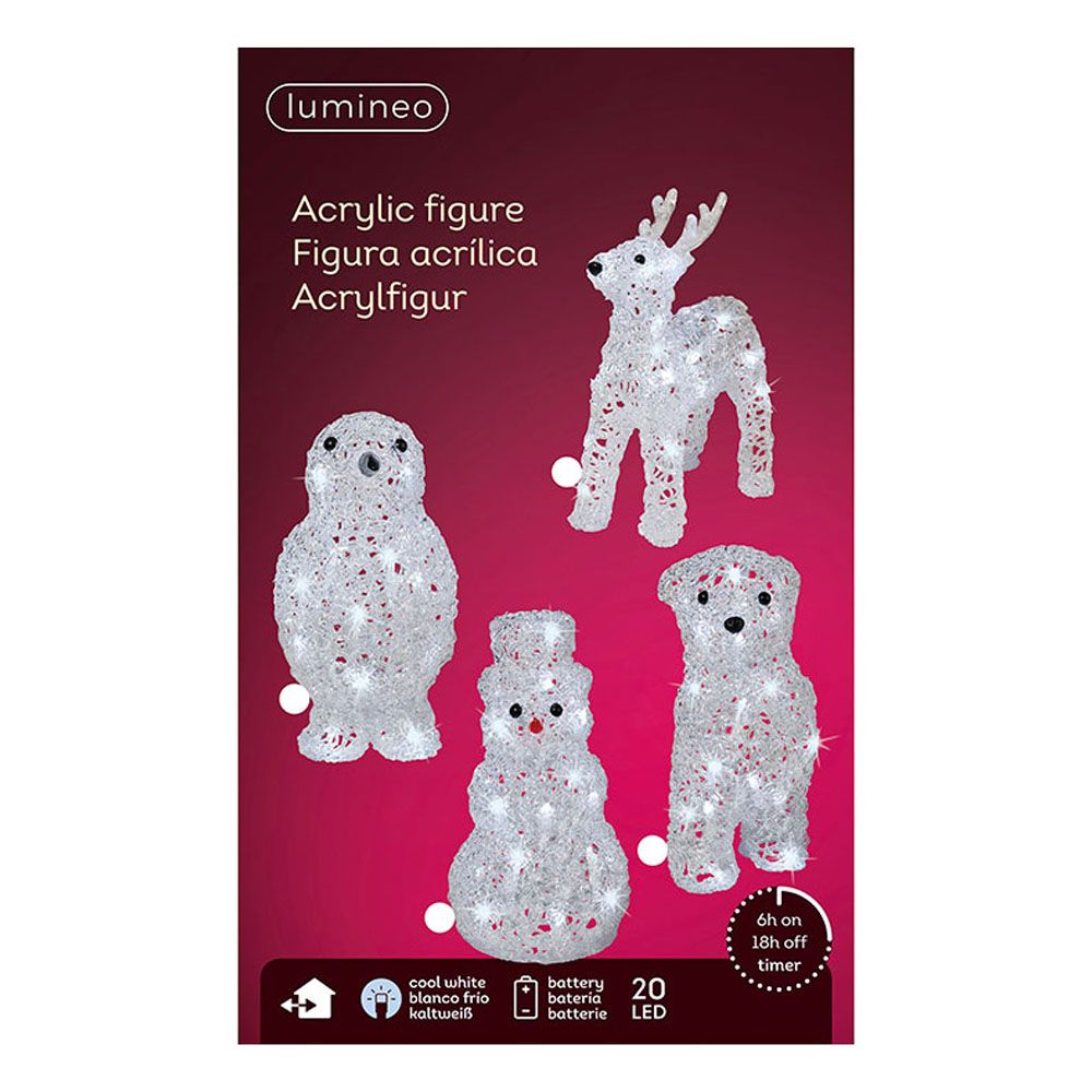FIGURAS NAVIDEÑAS DE ANIMALES PARA EXTERIOR A PILAS MODELOS SURTIDOS 491031 gallery 0