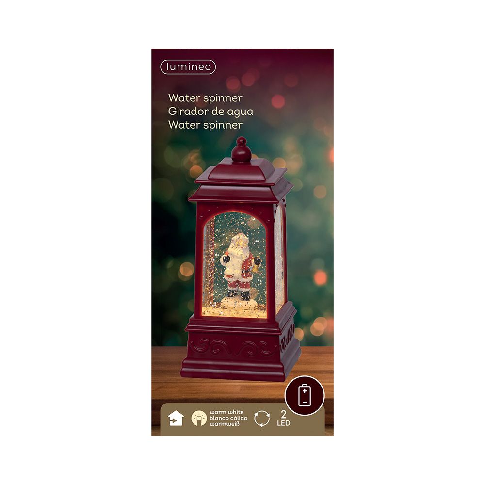 FAROL DE AGUA SANTA CLAUS, 2 LEDS, 9 x 9 x 20,50 cm gallery 2