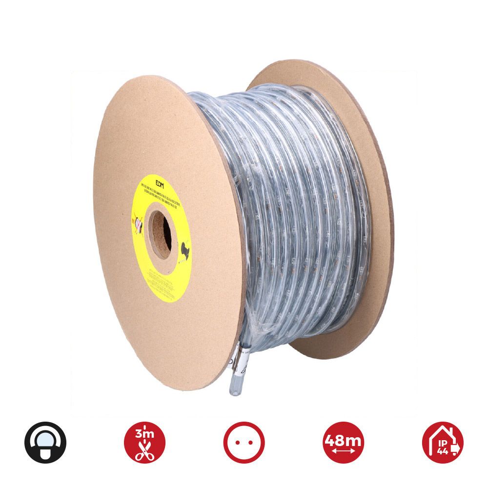 TUBO FLEXILED 2 VIAS MULTIFUNCION 48 m 36 LEDS/m IP44 BLANCO FRIO gallery 0