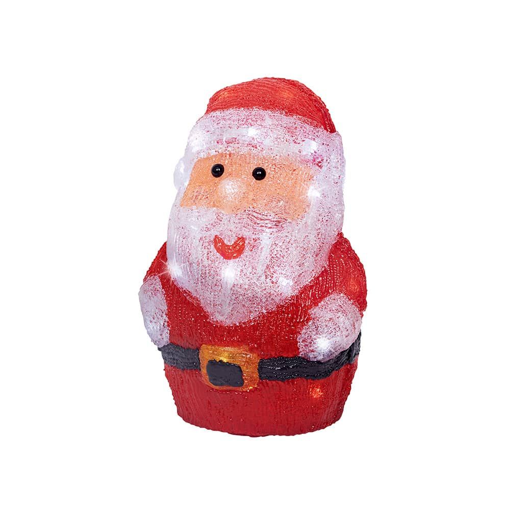 FIGURA PAPA NOEL ACRÍLICO LED, EXTERIOR, 17 x 14 x 23,50 cm