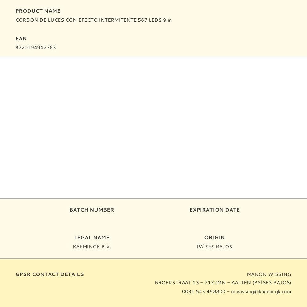 CORDÓN DE LUCES MULTIFUNCIÓN 567 LEDS, LUZ CÁLIDA, EXTERIOR, 9 m gallery 2