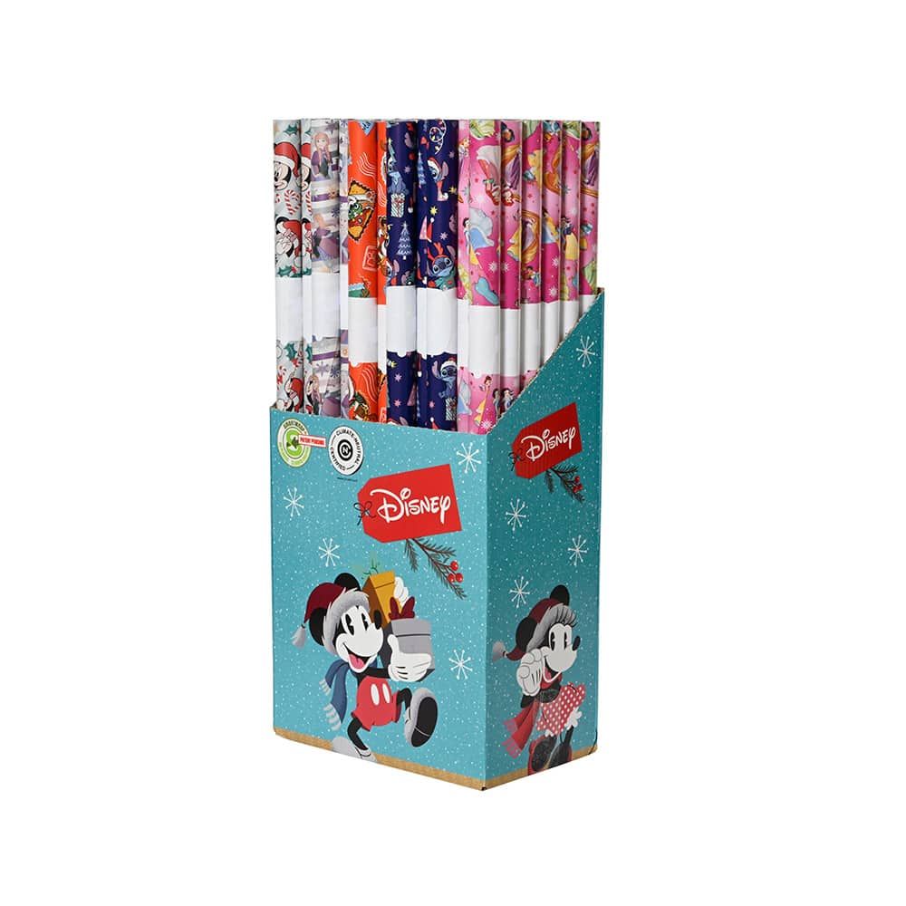 PAPEL DE REGALO DISNEY CON MOTIVOS NAVIDEÑOS, COLORES SURTIDOS gallery 0