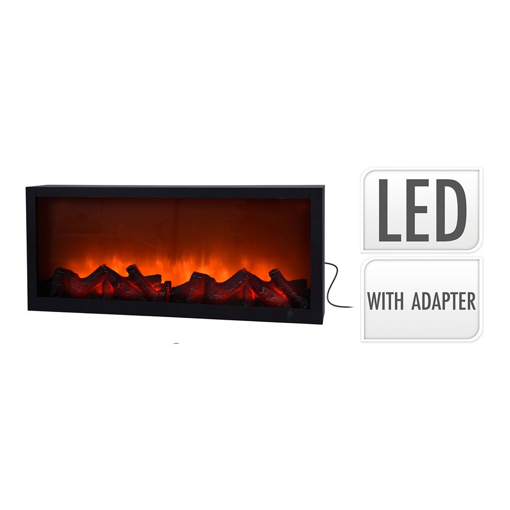 ILUMINACIÓN DECORATIVA CON FORMA DE CHIMENEA DE LED 57 x 10 x 25 cm