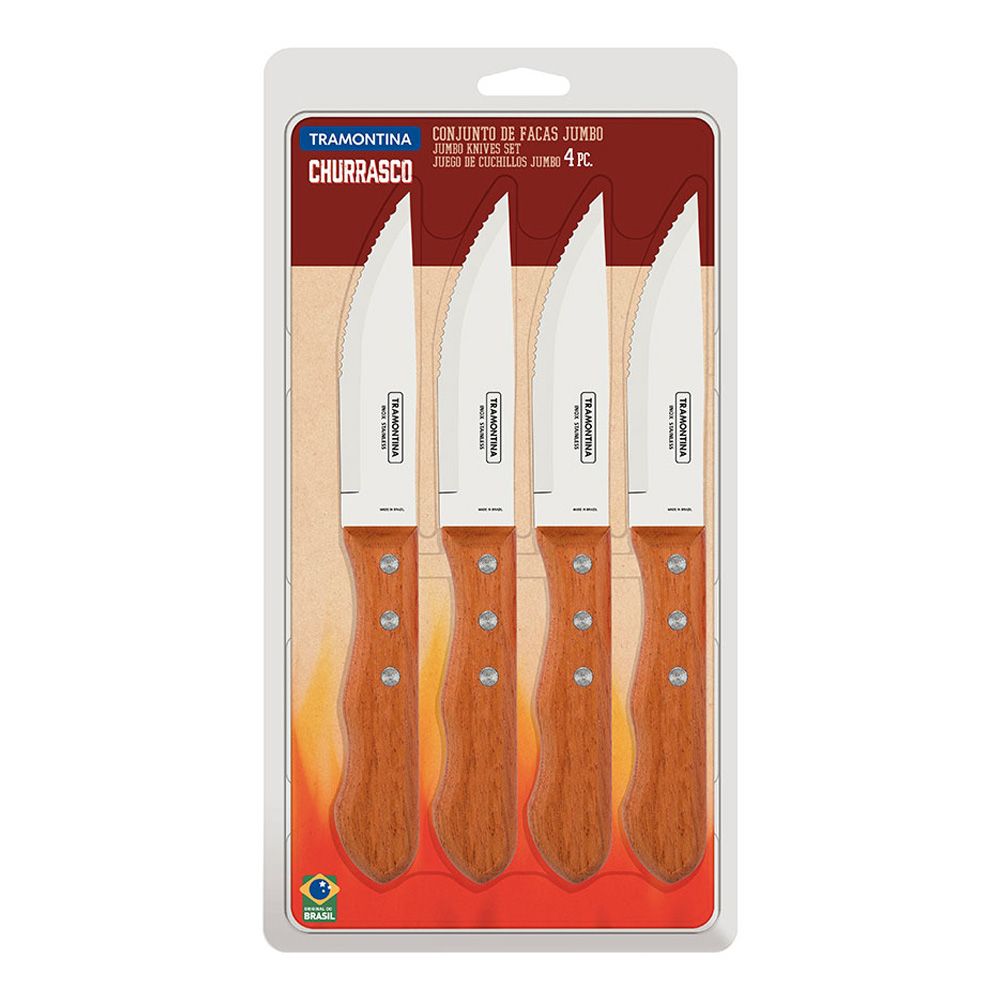CUCHILLOS DE ASADO JUMBO 12,7 cm 4 uds gallery 0
