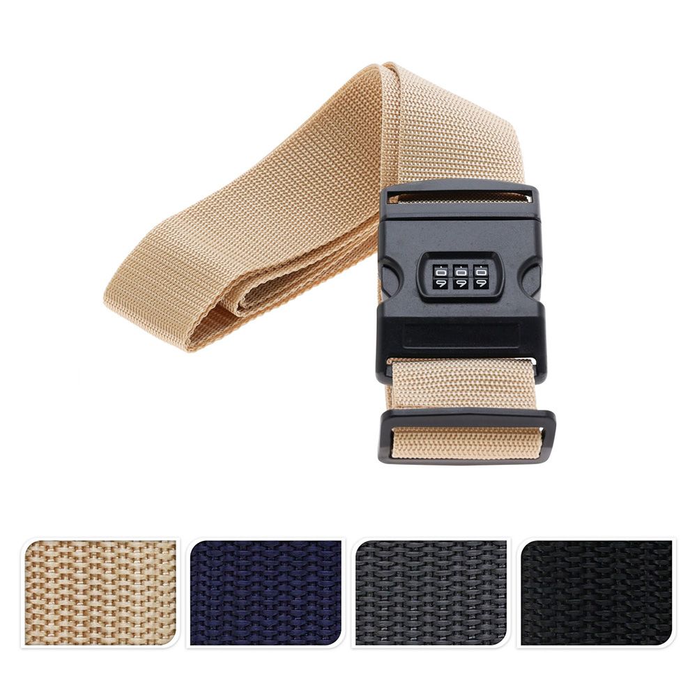 CORREA EQUIPAJE CON COMBINACIÓN, 180 x 5 cm, COLORES SURTIDOS