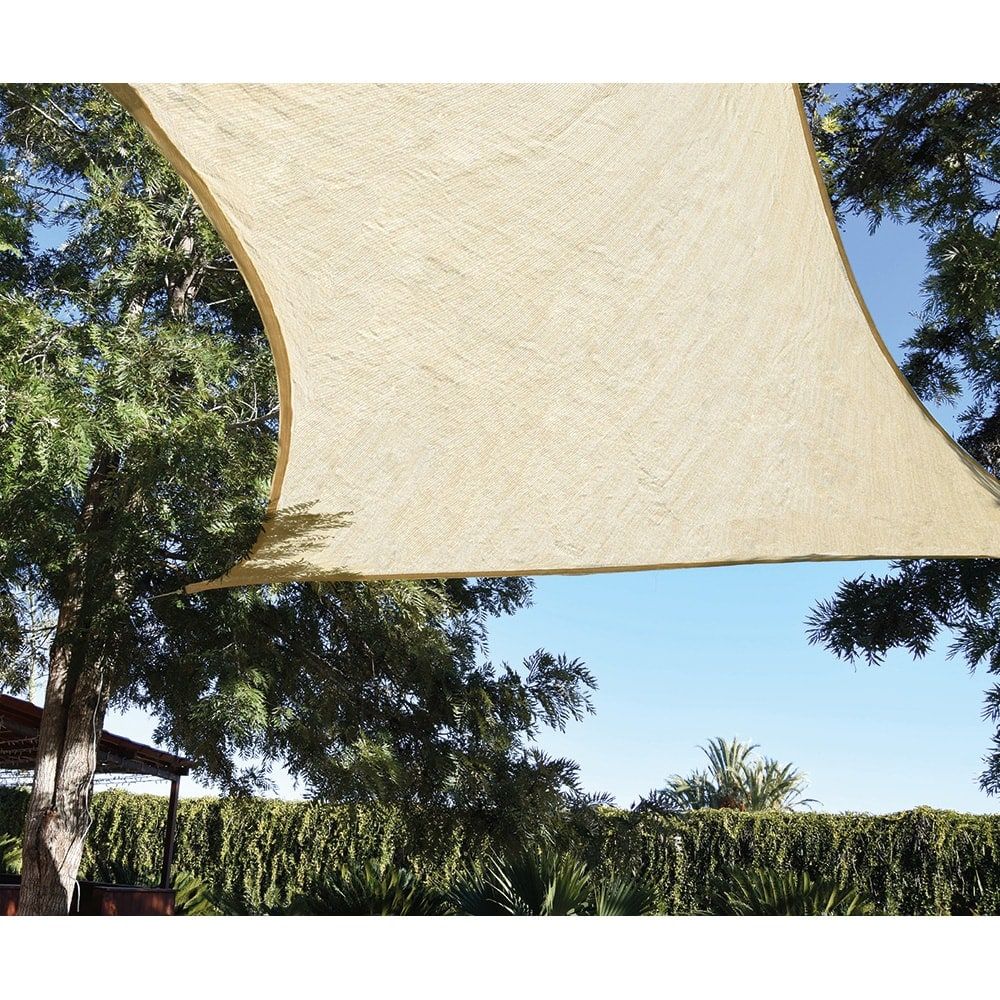 TOLDO VELA CUADRADO BEIGE 3,6 x 3,6 m gallery 1