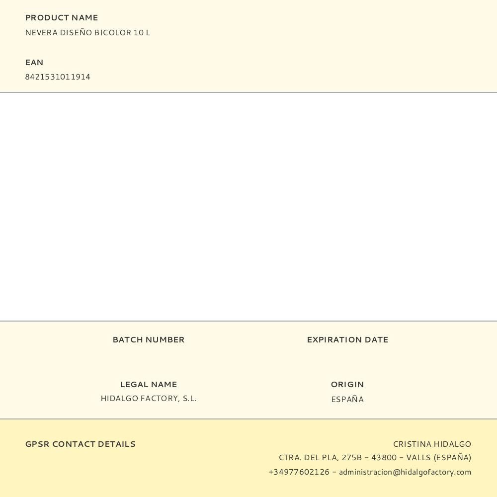 NEVERA TIPO BOLSA 10 l DISEÑO BICOLOR gallery 1