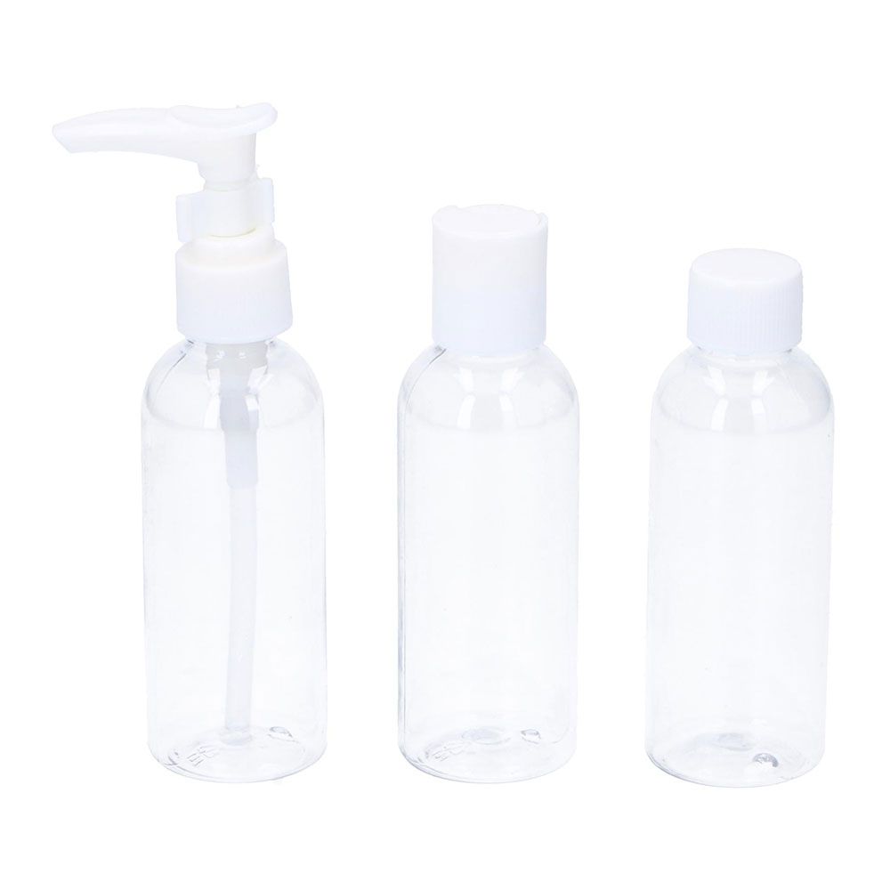 PACK RECIPIENTES PARA EQUIPAJE DE CABINA AVIÓN 3 PIEZAS 3 x 80 ml DUNLOP TRAVEL