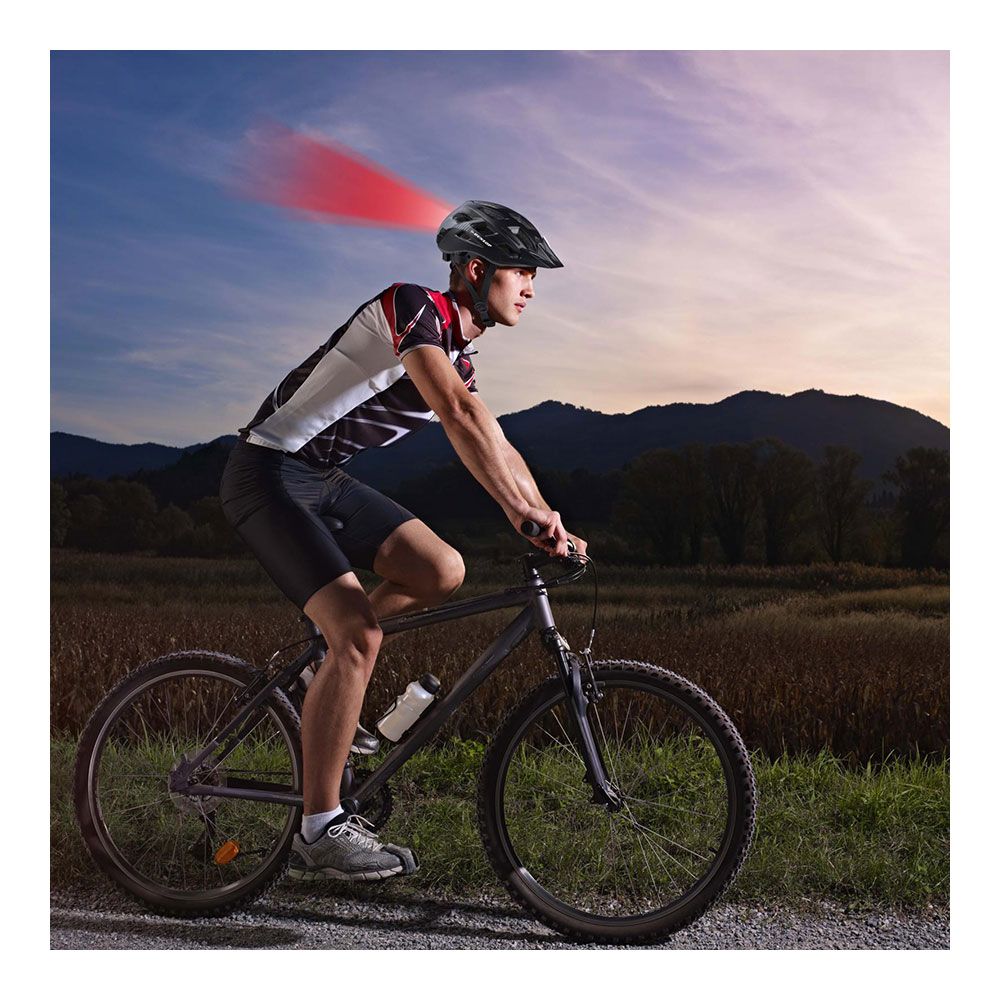 CASCO BICICLETA CON LEDS ROJOS TALLA L 58 - 61 cm gallery 0