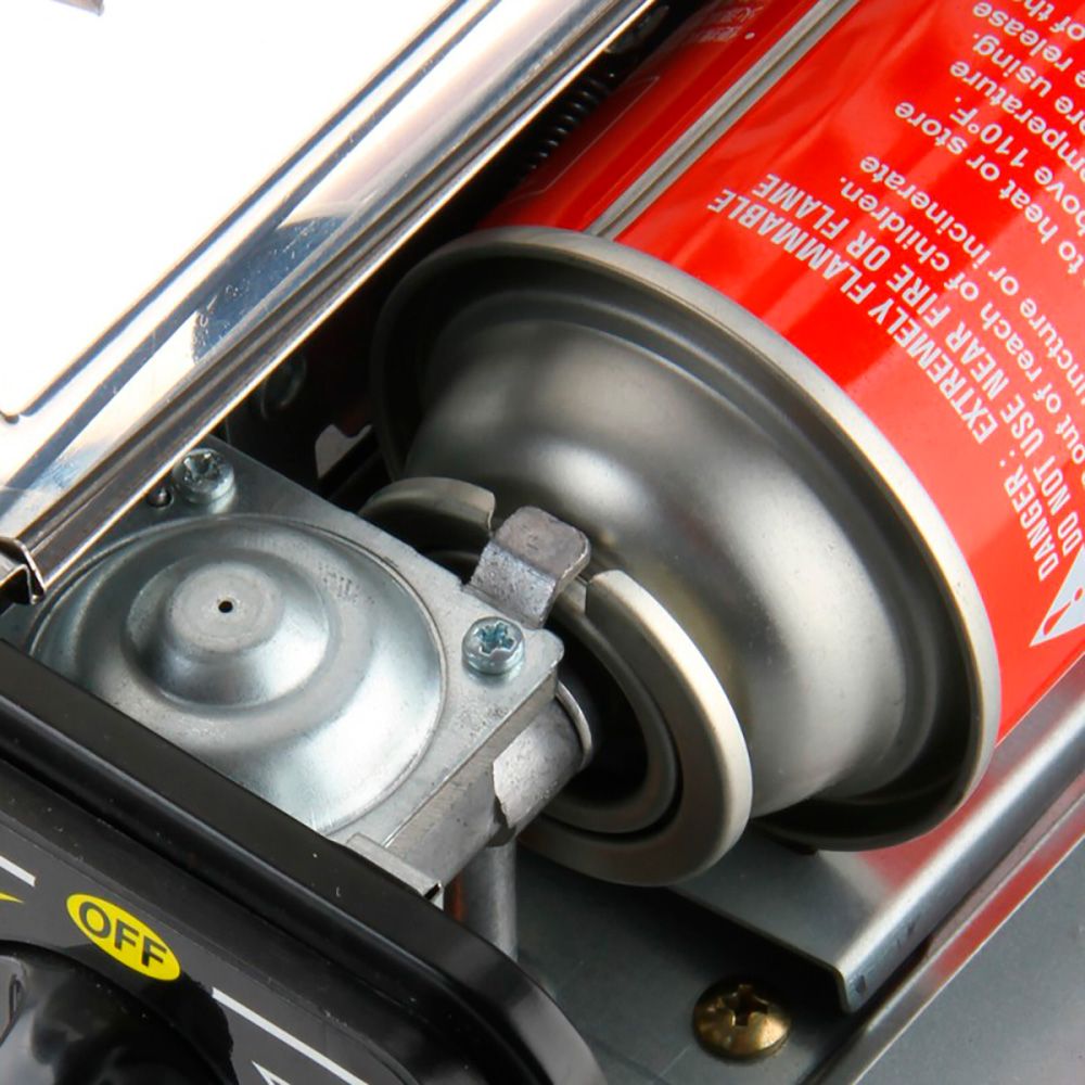 COCINA PORTÁTIL COMPACTA 2 FUEGOS BUTANO PARA CAMPING gallery 2