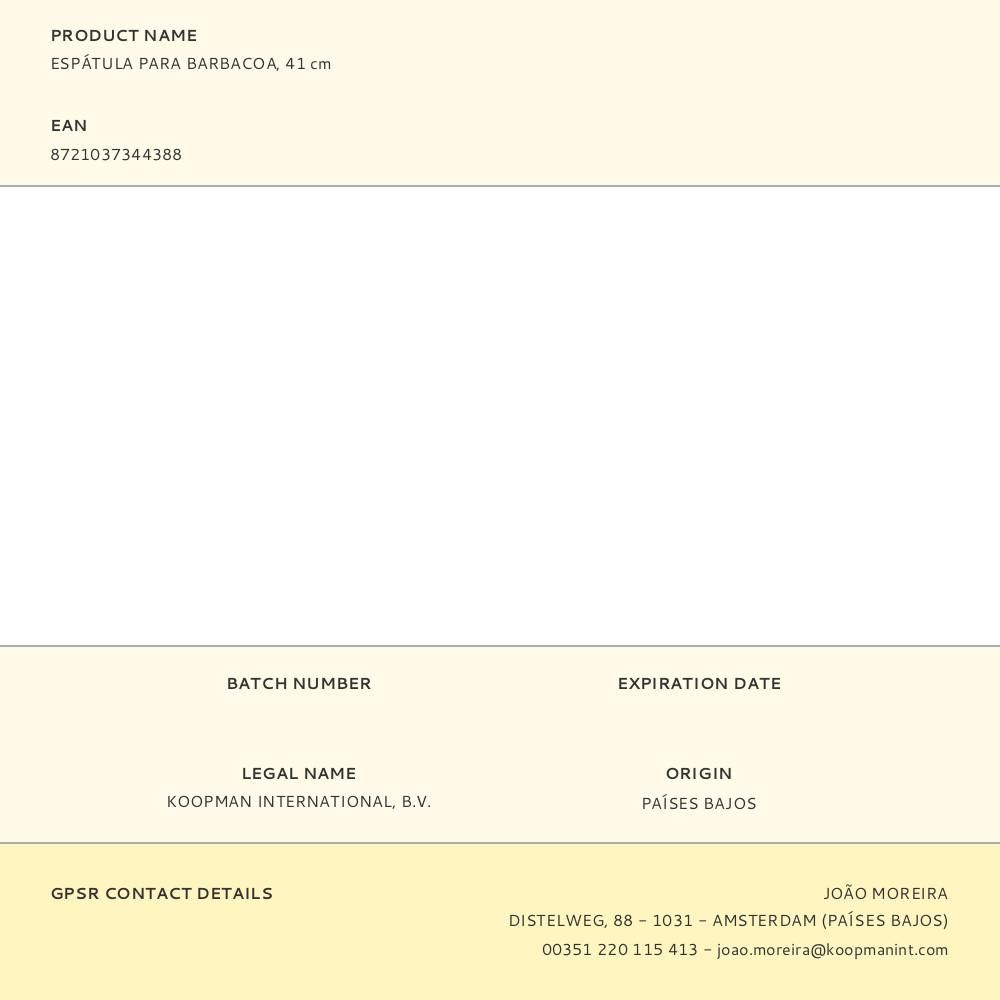 ESPÁTULA PARA BARBACOA, 41 cm gallery 0