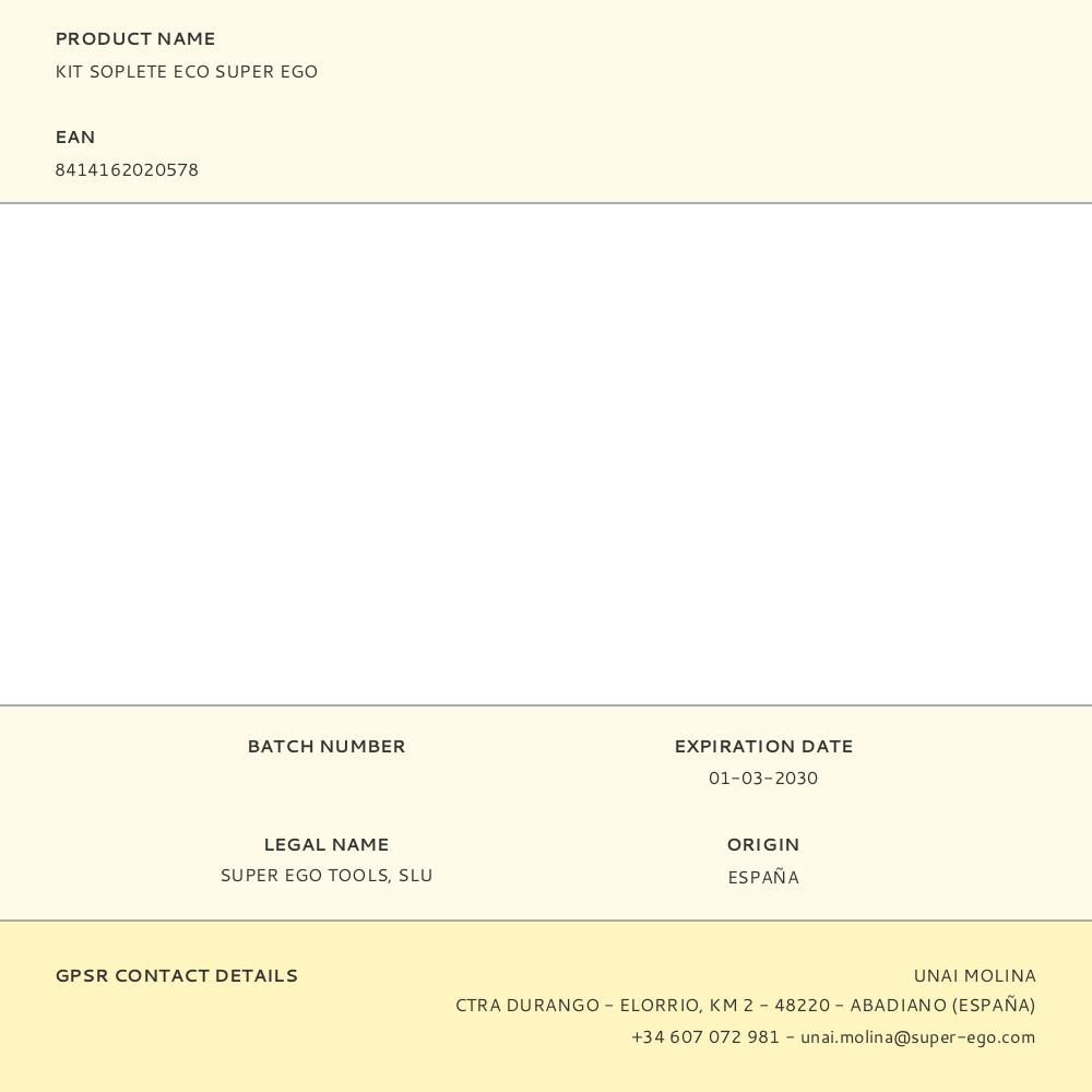 KIT SOPLETE ECO SUPER EGO gallery 1