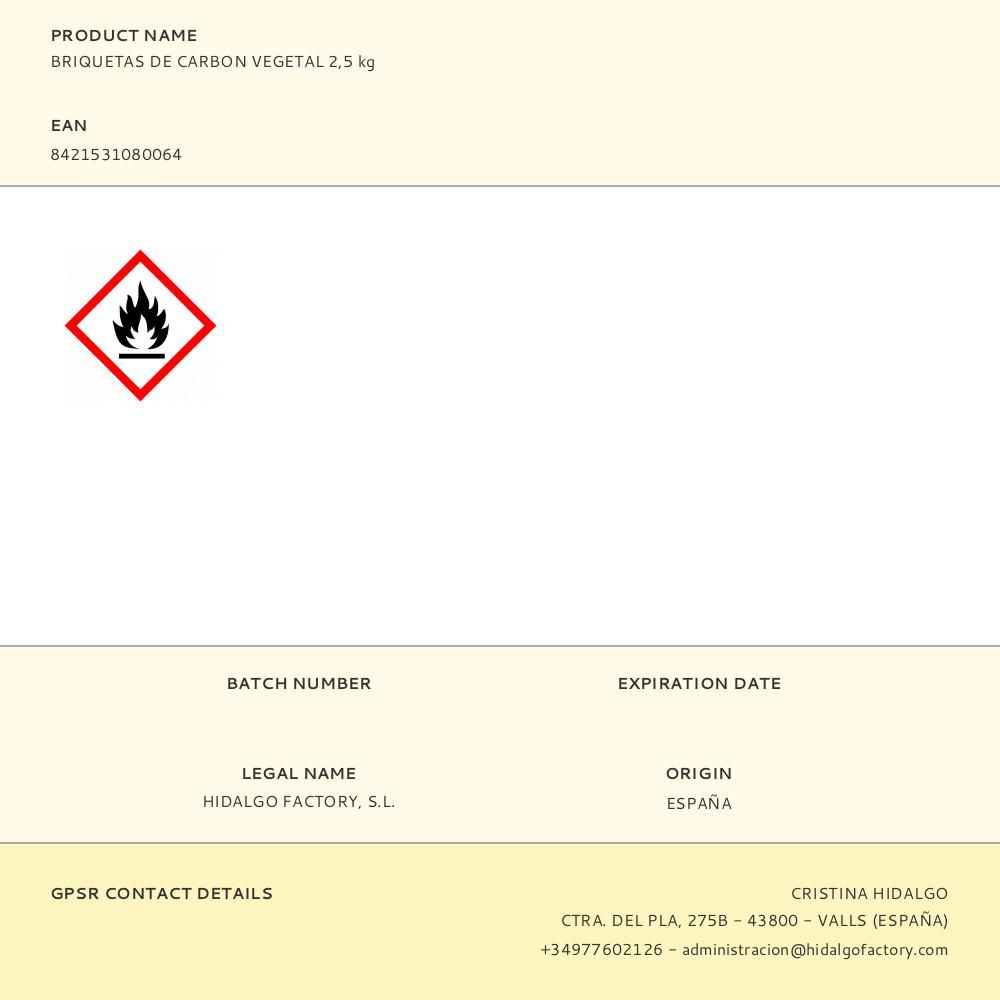 BRIQUETAS DE CARBON VEGETAL 2,5 kg gallery 0