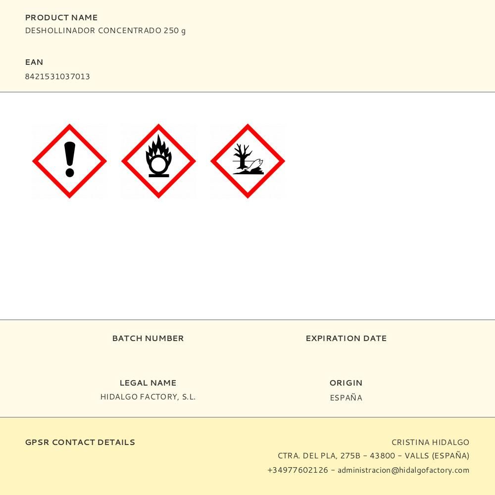 DESHOLLINADOR CONCENTRADO 250 g gallery 1