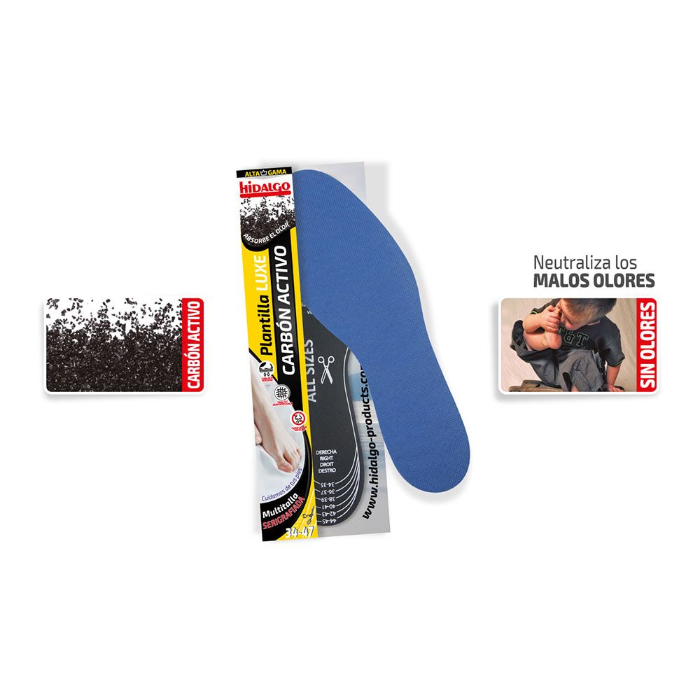PLANTILLA PARA CALZADO LUXE CARBÓN ACTIVO RECORTABLE gallery 0