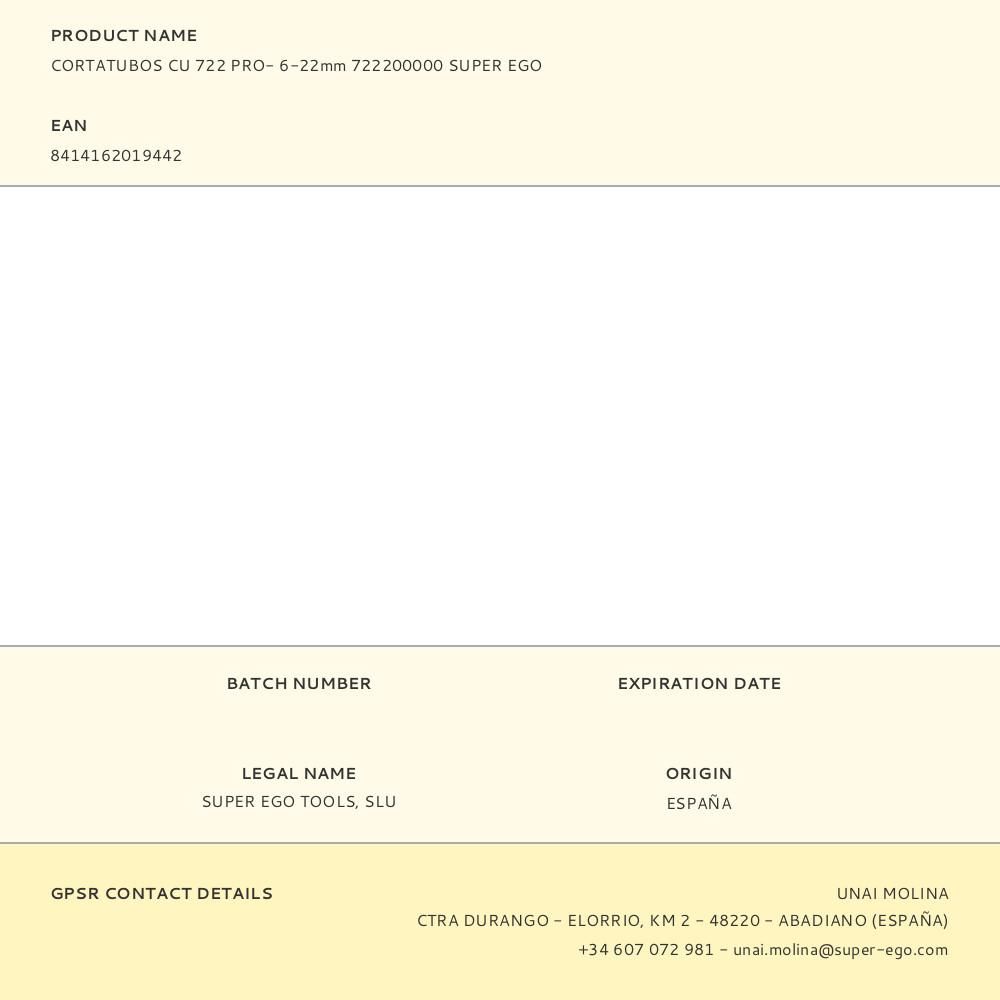 CORTATUBOS CU 722 PRO 6 - 22 mm gallery 4